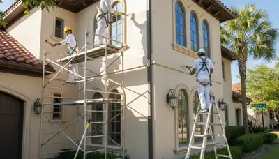 Dallas, TX painting company team providing professional interior and exterior painting services