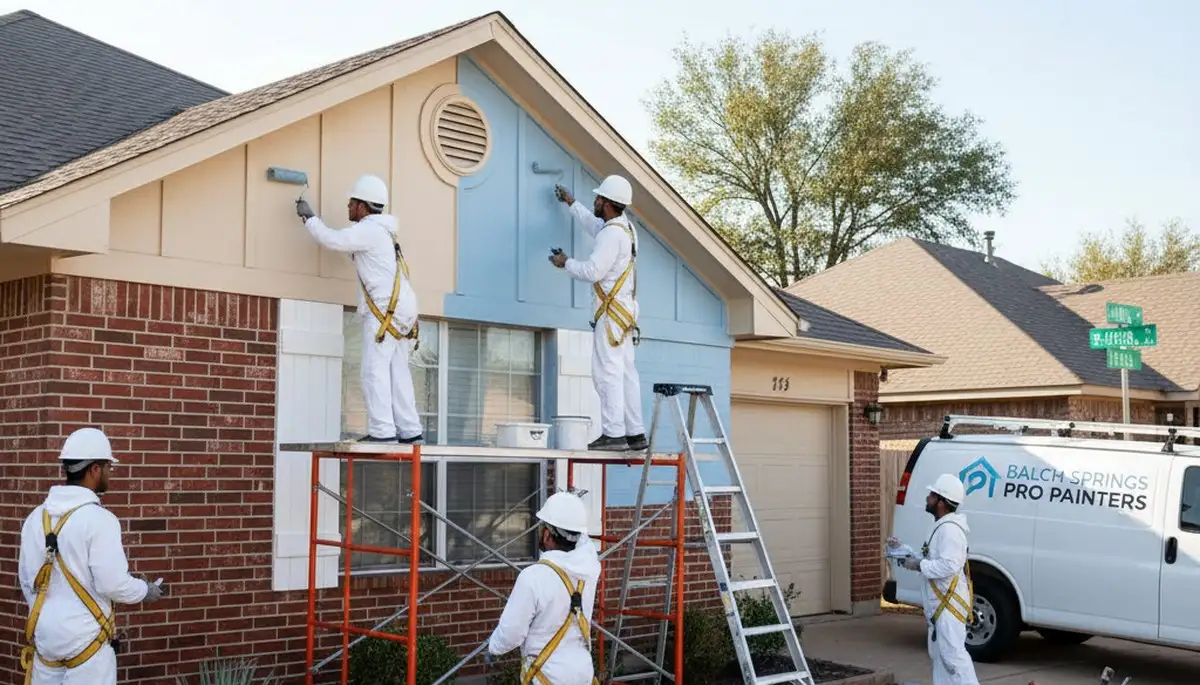 Dallas, TX painting contractor providing professional interior and exterior house painting services