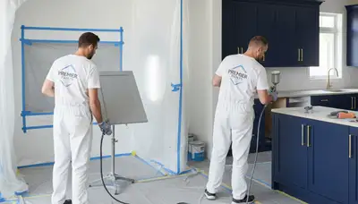 Dallas cabinet painting service for kitchen and bathroom cabinets in Dallas, TX