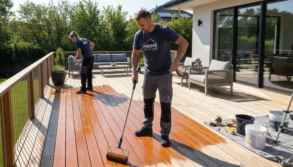 Dallas, TX deck staining service protecting outdoor wood from sun, humidity, and weather damage