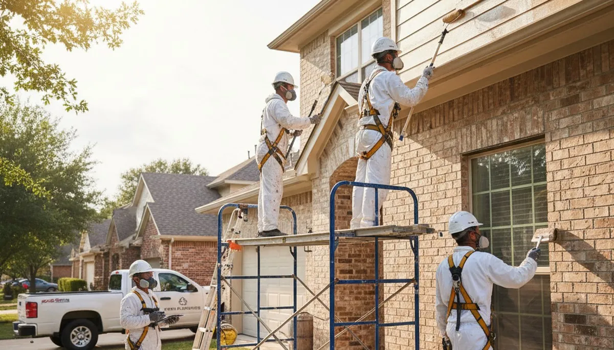 Dallas, TX painting contractor providing professional interior and exterior house painting services