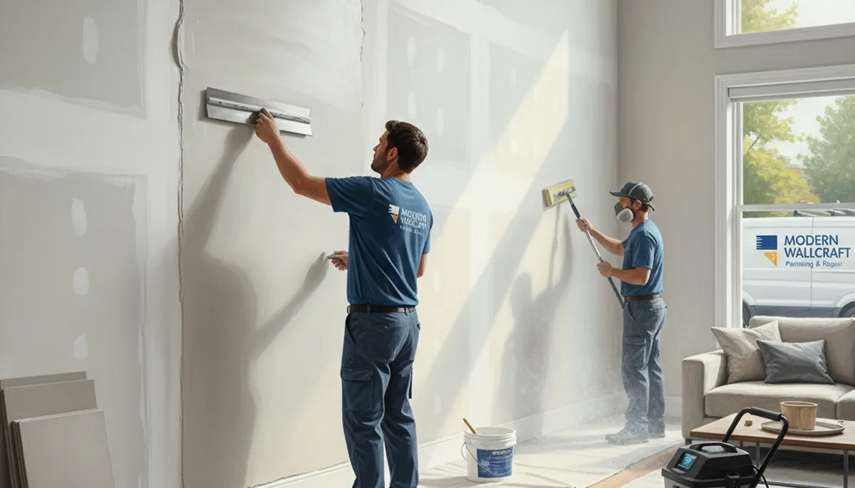 Dallas, TX drywall repair for cracks, holes, and moisture damage on a home interior wall