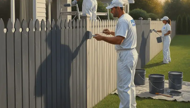 Fence painting service in Dallas, TX protecting wood with durable exterior coating