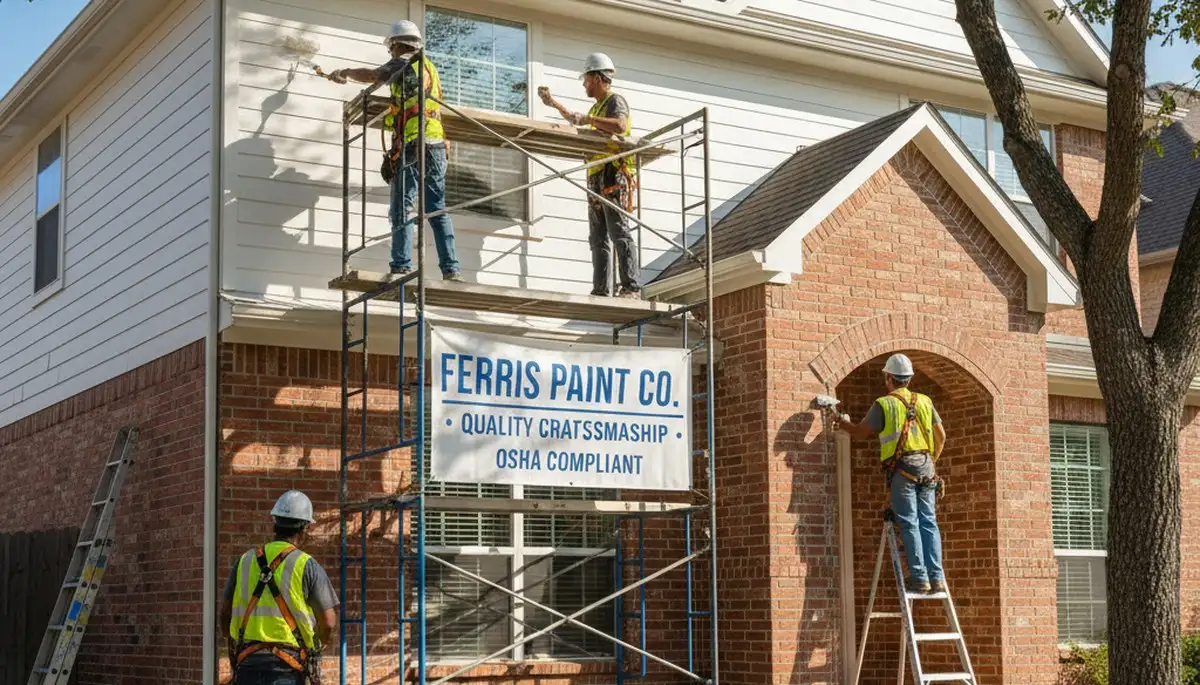 Dallas, TX painting contractor delivering professional interior and exterior house painting services