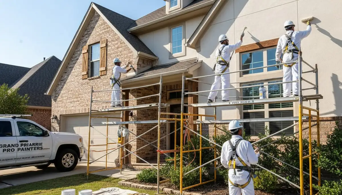 Dallas, TX painting service team providing professional interior and exterior house painting