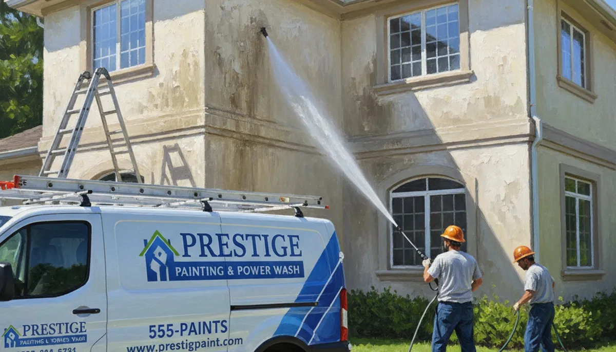 Dallas, TX pressure cleaning for driveways, siding, and fences by Dallas Paint Pros