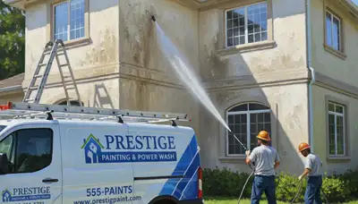 Dallas, TX pressure cleaning for driveways, siding, and fences by Dallas Paint Pros