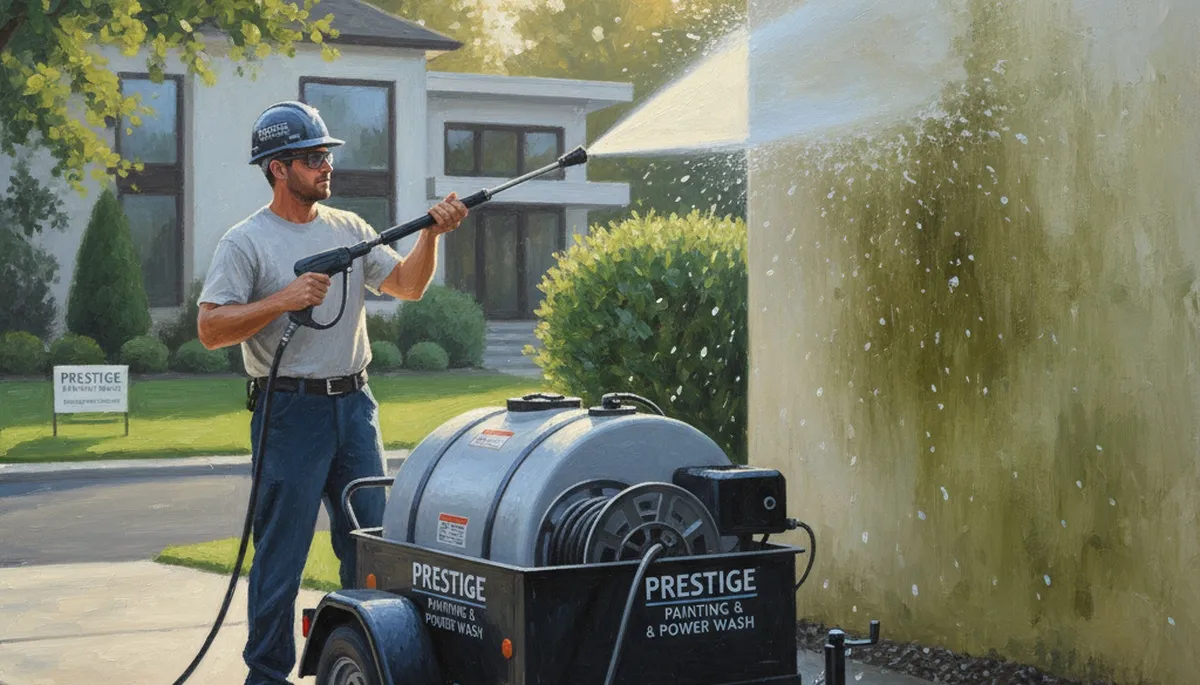 Dallas, TX pressure cleaning for driveways, siding, and fences by Dallas Paint Pros