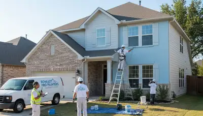 Dallas, TX painting contractor team providing professional residential and commercial painting services