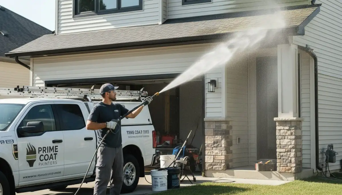 Vinyl siding pressure cleaning in Dallas, TX removes mold, mildew, and grime for a cleaner home exterior